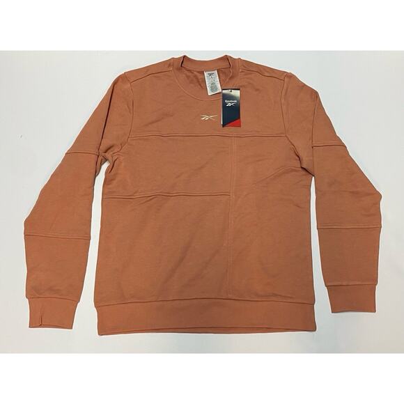 REEBOK Myt Crew Neck Sweatshirt In Canyon Coral Mens Size Large NWT - Picture 1 of 6